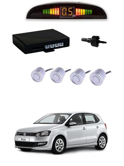 RKPSP Waterproof White Reverse Car Parking Sensor System Led Display with 4 Parking Sensors Alarm Kit for Polo.-image-31