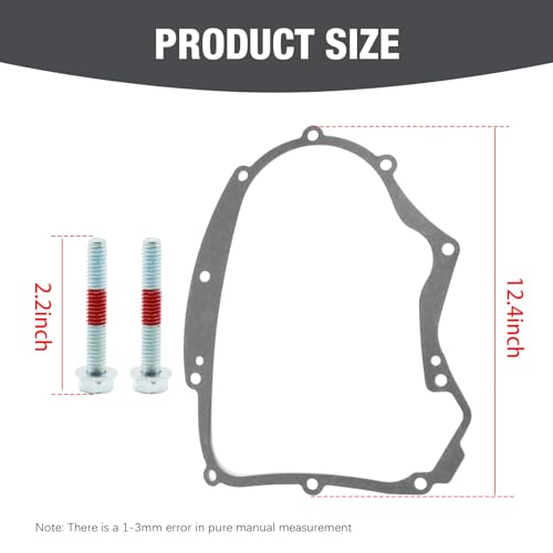 Image of 594195 Crankcase Gasket with Bolts Kit, Replacement for BS 591911 697227 690945 273488 Small Gasoline Engine