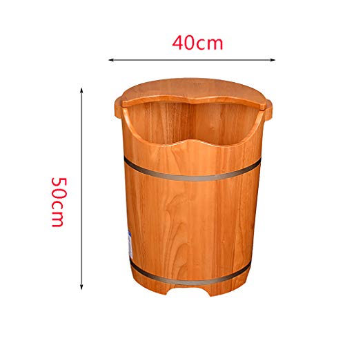 Bañera de pies de madera Katzowen 50cm miniatura 6