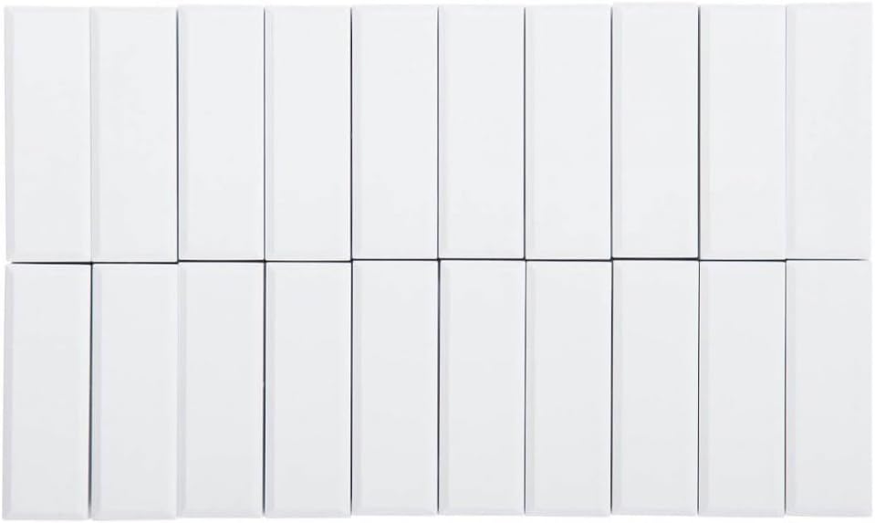 MAUL 1 kg Maulpro Rectangular Magnet for Whiteboards - White (Pack of 20)