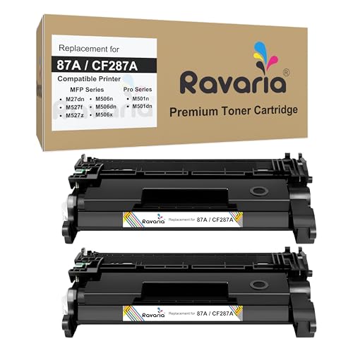 Image of 87A / CF287A Compatible Toner Cartridge for HP Printers MFP M527dn, MFP M527f, MFP M527z ,M506n, M506dn, M506x ,Pro M501n and Pro M501dn (87A / CF287A Toner Pack of 2)