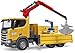 Bruder 03551 Scania Super 560R Construction Site Truck with Crane & 2 Pallets - 1:16 Vehicles, Construction Vehicle, Crane Truck, Toy from 4 Years