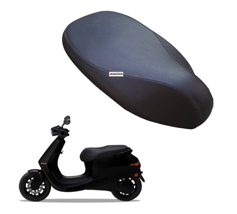 MAHABIR Seat Cover for Ola Electric S1 Pro with Cushioning (Black)