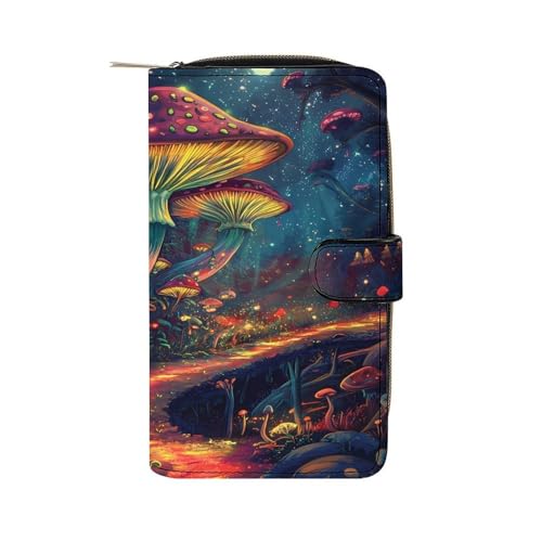 Pochette monnaie et porte-monnaie long avec fenêtre ID pour homme et femme