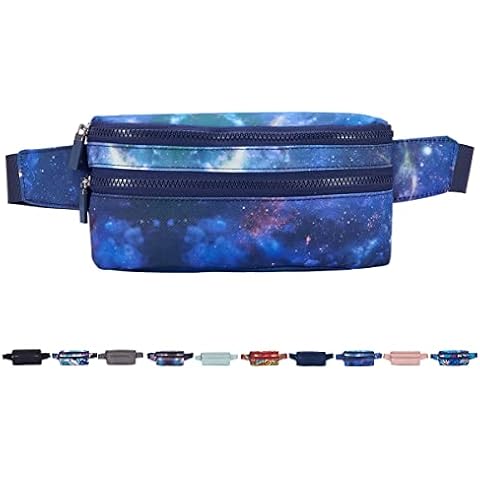 Goothdurs Fanny Pack for Women Men Fashion Waist Bag Waterproof Hip Bum Bag with Adjustable Belt for Running Travel Hiking Cycling Money Cover
