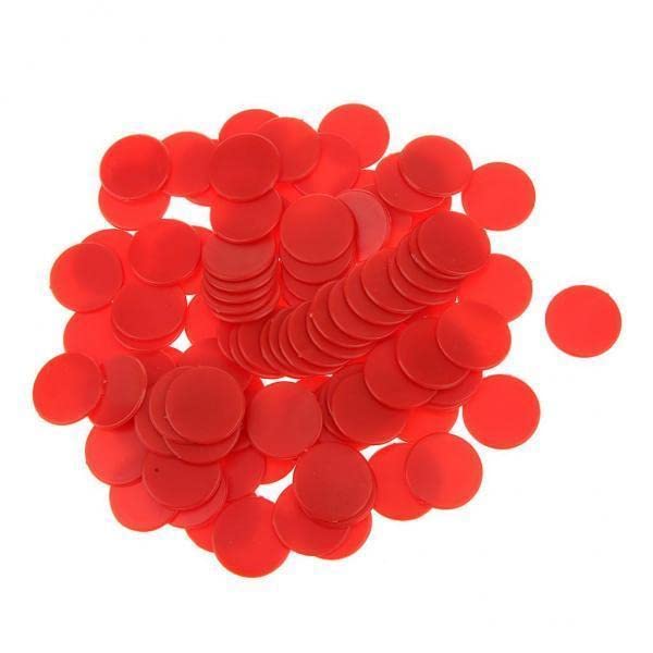 UJEAVETTE Toy 8x100x Opaque Plastic Board Game Counters Tiddly winks Numeracy Red Game Pieces, Parts-picture-37