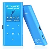 Carcasa de metal y botón táctil de alta sensibilidad: Carcasa resistente a los arañazos y pantalla lisa que te hacen sentir cómodo. Equipado con una carcasa de metal, 7 teclas táctiles de alta sensibilidad con retroiluminación permiten controlar el reproductor sin ruidos molestos y el funcionamiento natural en la oscuridad.