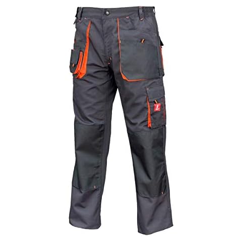 Hose Schutzhose Arbeitskleidung Arbeitshose URG-A [260g/m2], Graphit/Orange, 54 EU Cover