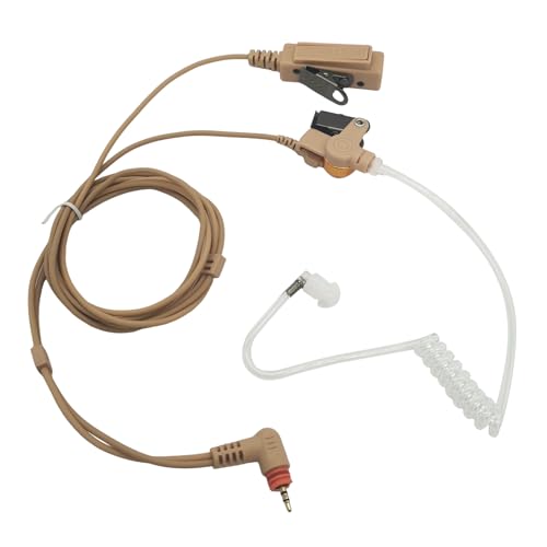 PZYPYM Walkie Talkie - Auriculares de radio bidireccional con micrófono Ptt para Motorola SL 300 7550e 7550 7580 600 500 4000 4010 8550 8050 3500e 7580e TLK 100 (piel, color beige)