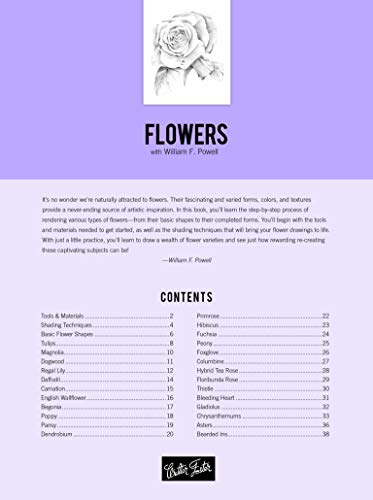 Drawing: Flowers with William F. Powell: Learn to Draw Step by Step