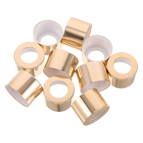 FRCOLOR 10pezzi Tappi per Bottiglie Diffusore Aromaterapia in Denti Oro per Casa Ufficio Auto Tappi Sostitutivi per Contenitore Profumo Te Sigillanti e Ricaricabili