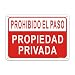 Cartelli Propriet&agrave; Privata - 2 Pezzi Alluminio 25x18cm