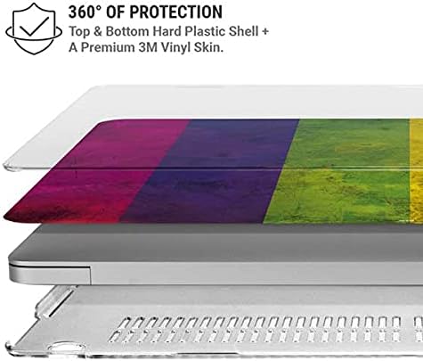 Skinit Case + Skin Compatible with MacBook Pro 16in (2019-20) Originally Designed Distressed Rainbow Flag Design