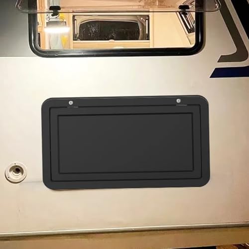 Foldable RV Table with 2 Locks - Lightweight Aluminum Alloy Camping Table for Caravans, Vans & Truck Campers - Portable White Wall-Mounted Design (60x42cm/24x16)