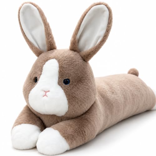 Image of MMguai 40inch Giant Bunny Stuffed Animal, Jumbo Cute Bunny Big Soft Plush Pillow, Large Fluffy Rabbit Stuffed Toy Long Body Pillow Plushie Gift for Kids Girl Boy, Birthday