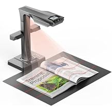 CZUR ET MAX Book Scanner, 38MP High-Resolution Overhead Document Scanner with Curve-Flattening, Auto Page Detection, OCR, HDMI Output, Compatible with Windows/Mac/Linux