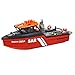 CRAFTLZ 1/32 Scale Remote Control Boat for Adults, 2.4G 8KM/H RC Rescue Boat Model, Mini RC Model for Teens (RTR Version)