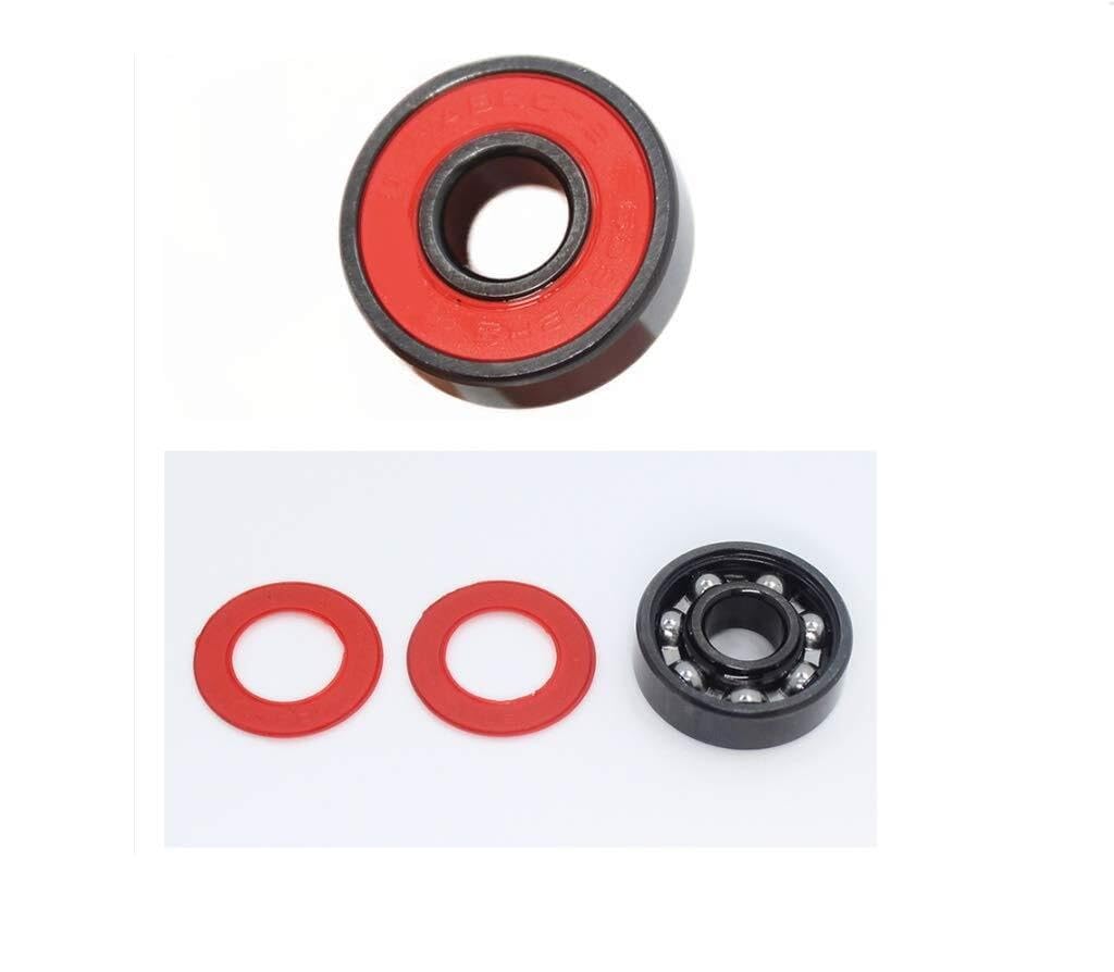 Lager, ABEC-9 608 2RS Inline-Rollschuh-Radlager RS Anti-Rost-Skateboard-Kugellager 608RS rot versiegelt 8 x 22 7 mm Welle (Größe: 16 Stück, Stil: blau) Verschleißfestigkeit
