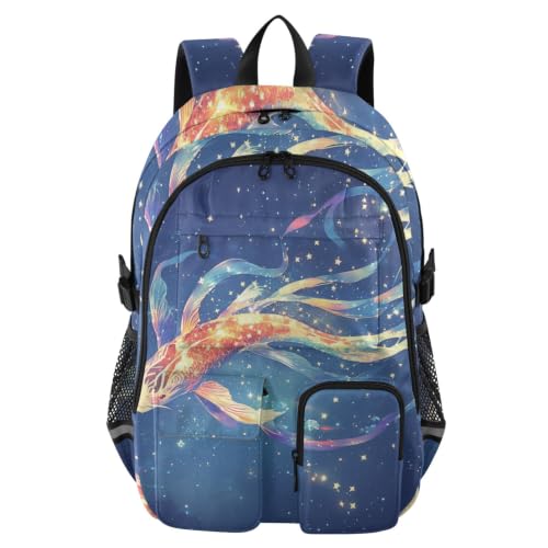 Mochila de viaje para laptop de 17.5 pulgadas con diseño Dreamy Blue Kois para la universidad