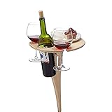 【Größe & Material 】 Offen: 20*20*30cm (L x B x H); Zusammengeklappt: 20 * 40 cm (L x H). Aus strapazierfähigem und starkem Holz, geschmacksneutral, glatt und flach. Weinflasche und Gläser nicht im Lieferumfang enthalten!!!