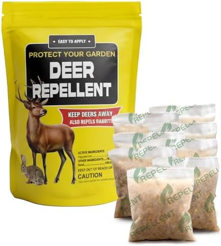 fcesiweg Deer Repellent Outdoor, Rabbit and Deer Repellent for Pl...