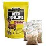 fcesiweg Deer Repellent Outdoor, Rabbit and Deer Repellent for Plants, Rabbit Repellent Outdoor, Bunny Repellent, Deer Away, Keep Deer & Rabbit Out of Yards, 90 Days Protection, 8 Packs