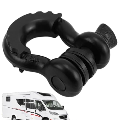 Manilles à anneau D 19 mm avec rondelle isolante pour un remorquage sans bruit ni secousse