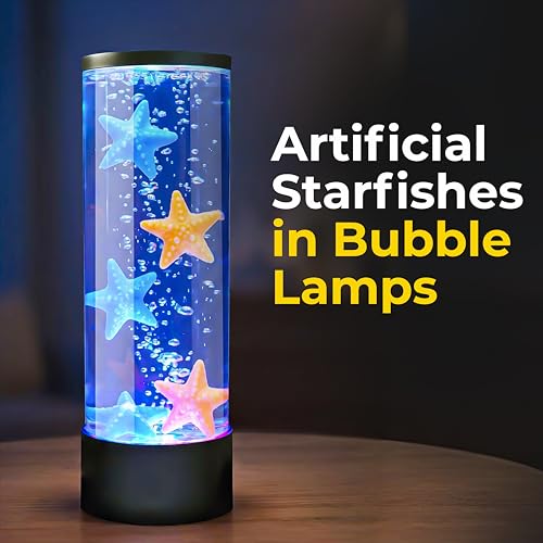 Image of Brewish Starfish for Bubble Lamp, Fake Fish Aquarium Decor for Bubble Tube Lamps, Fish Tank Accessories Floating Fishes Toy for Swimming - 12 Piece Set