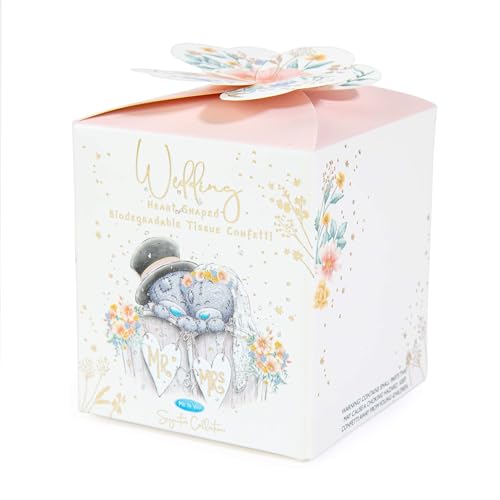 Me to You White & Pastel Pink Heart Shaped Biodegradable Wedding Day Confetti - Official Collection