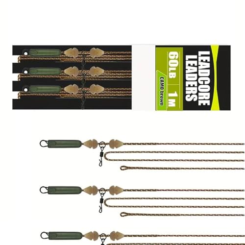 Set of 3 Advanced Braided Leads Cores Fishing Line Engineered with Tight 8 Braided Pattern for Secure Handling High Smoothness B