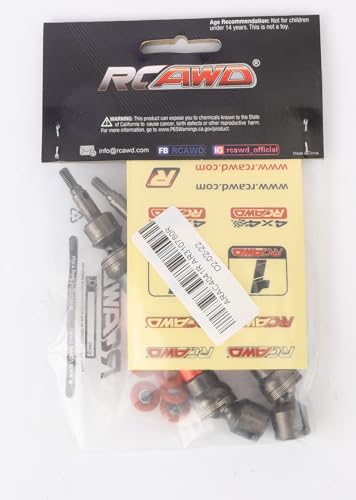 RCAWD ARRMA 3S Drive Shaft set,Front/Rear Drive Shafts for 1/10 ARRMA 3s & Mega Vorteks Senton Granite old Big Rock Upgrades Parts 2pcs (Red) - Image 3