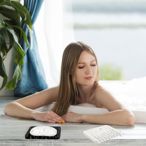 Porte-savon silicone 4 pièces antidérapant, KILDOWS