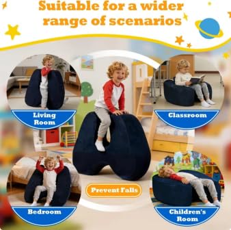 Sensory Soft Squeeze Seat, Beruhigender Kompressionsstuhl für Kinder mit sensorischen Bedürfnissen, waschbarer Bezug, Schaukeldesign11