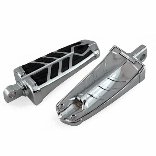 Repose-pieds moto pilote antidérapant résistant pour Dyna Fat Bob Softail - 4