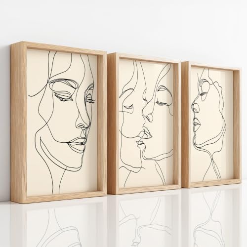 Lienzos infantiles minimalistas en pack de 3 para dar amor y estilo al cuarto de los niños