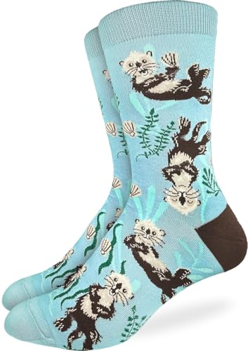 Good Luck Sock Men's Sea Otter Socks, Adult, Shoe...