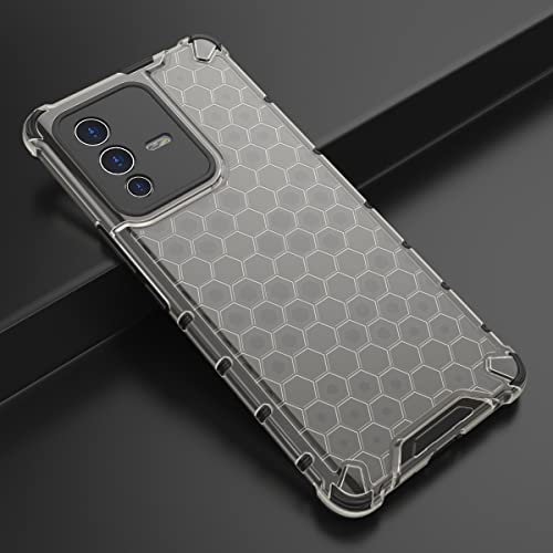 Image of Glasgow Back Case Cover Designed for Vivo V23 Pro 5G - Black