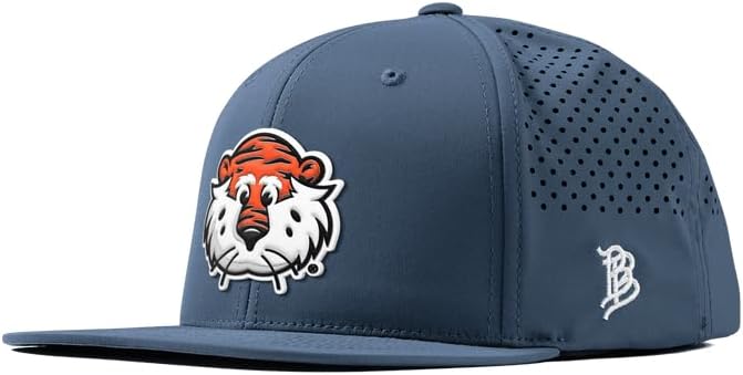Branded Bills Officially Licensed x Auburn Tigers Flat Performance Collection Aubie The Tiger PVC