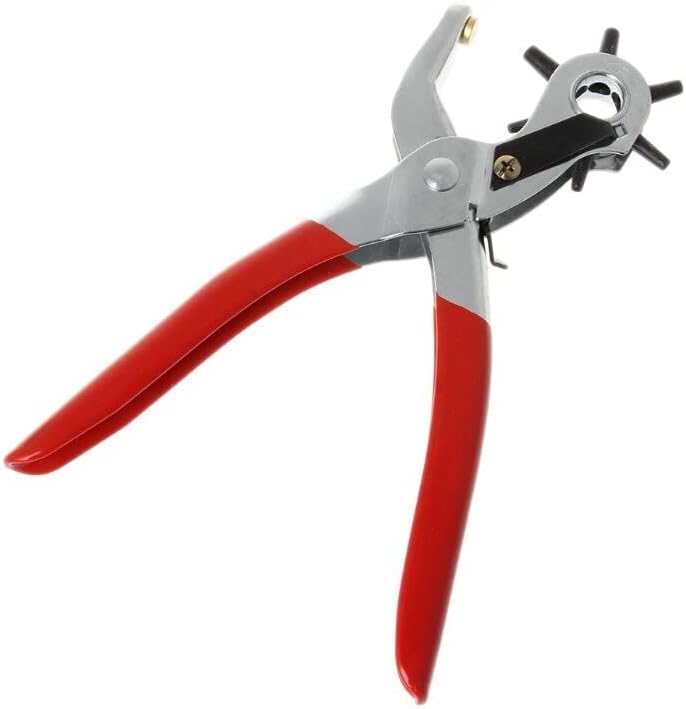 Leather Belt Hole Punch Drill Plier Eyelet Sewing Machine Leathercraft Household Bag Tool Strap For Home Use E56C