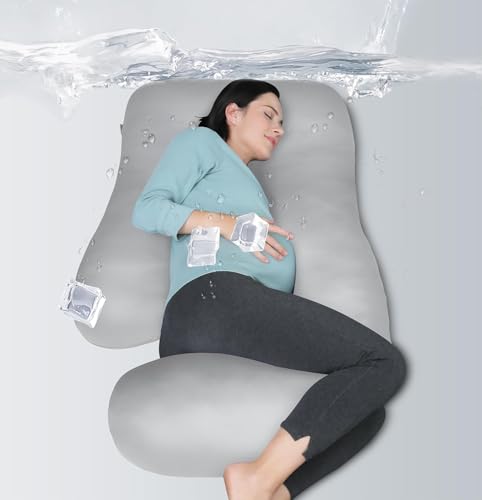 Image of Safe Multifunctional Microfiber U Shaped Pregnancy Pillow /Maternity Pillow. (Grey-G-2)