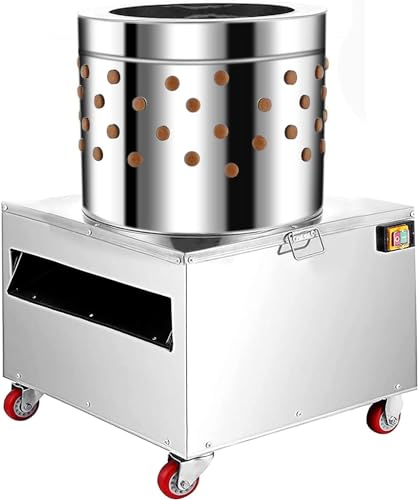 Acciaio inossidabile della macchina 2HP 110V dello Plucker del pollo a 20 pollici, macchina spennatura della piumatura, 1500W 275r/min per l'elaborazione efficiente del pollame