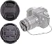 CamDesign 55MM Snap-On Front Lens Cap/Cover for Canon, Nikon, Sony, Pentax all DSLR lenses + CamDesign Wristband Lens Focus Ring