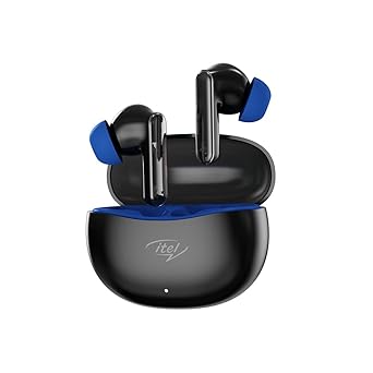 Itel S9 Pro Wireless In Ear Earbuds With 40 Hours Playtime, Heavy Bass For DSP, Fast Type-C Charging, 10Mm Dynamic Driver For Immersive Sound, Bluetooth V5.3 Connectivity, IPX5 Water Resistance (Blue)