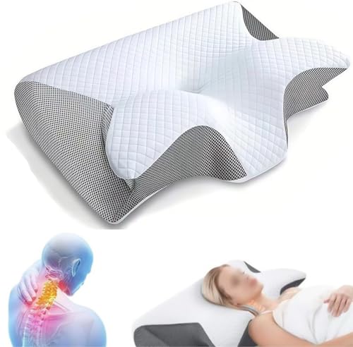 Générique Oreiller apnée du Sommeil, Oreiller Anti Coussin Apnée du Sommeil, Ergonomique Mousse à Mémoire de Forme Oreillers Anti Ronflement et Apnée Positionnelle
