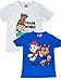 Produktbild PAW PATROL - Jungen T-Shirt Motiv 2020 Chase + Marshall - Doppelpack Blau & Weiß, Größe:110/116