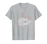 Almost Heaven | West Virginia Map | American USA State T-Shirt, Men, Heather Grey, Medium