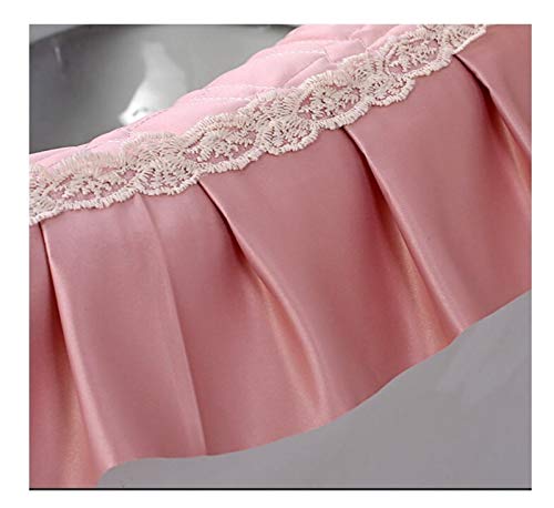 WAYYQX Toile Sitzbezug-Pads, 3-teiliges Set mit Spitzensitz WC U-förmigem Badezimmer-Zubehör aus Spitzenstoff, WC-Sitzbezug im koreanischen Stil, waschbarer Toilettensitzkissen (Farbe: G) – Bild 7