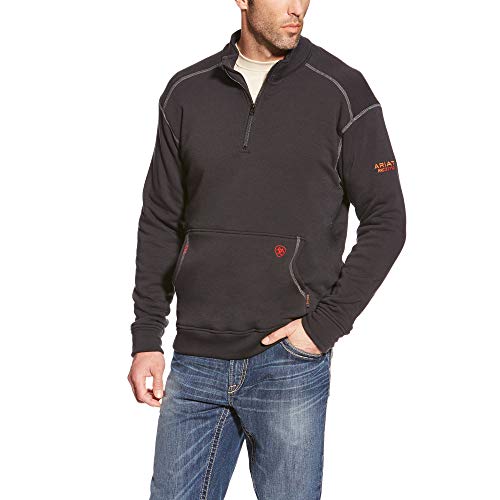 ARIAT Men's Fr Polartec Fleece 1/4 Zip Top2