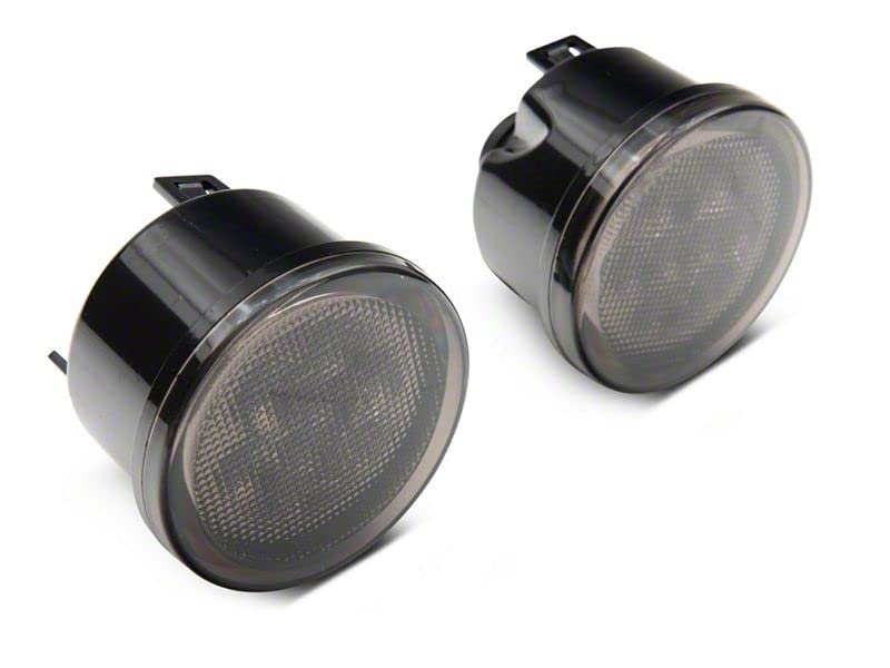 Axial LED Amber Turn Signals; Smoked Compatible with 07-18 Jeep Wrangler JK