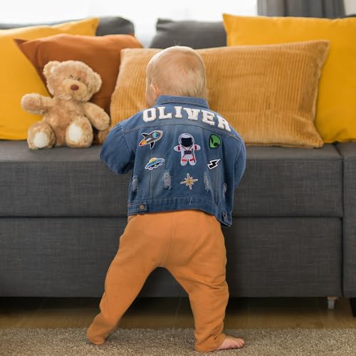 Custom Name Jackets For Kids Long Sleeve Toddler Jackets For Girls Personalized Jean Denim Jacket For Boys 1-8 Years Girl Boy Outerwear Clothes Birthday Christmas Gifts3